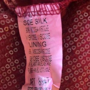 Burgundy Rose Silk Dress                      size:M/L